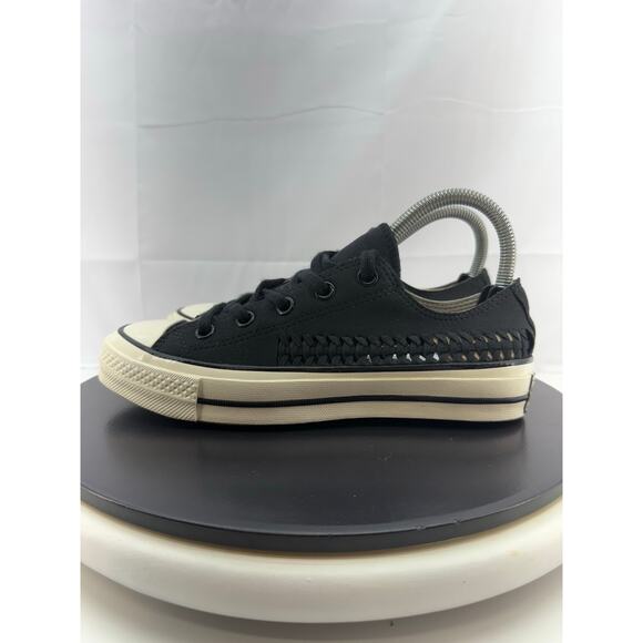 Converse All Star Chuck 70 Weave Womens Size 6 Low Sneakers 164591C Black Rare - Picture 1 of 10